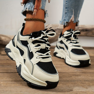 Helga | Stylische Damen-Sneaker mit Plateausohle