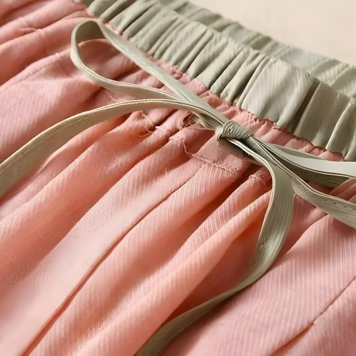 Yndira | Damen Leinenhose Rosa Natürlich Komfort Sommer