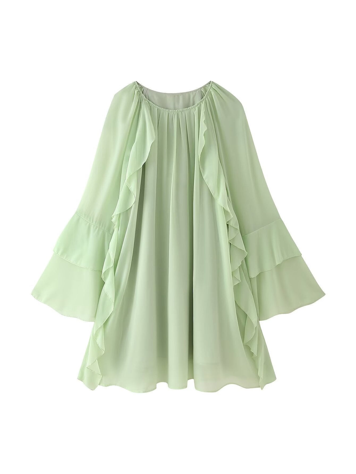 Dragana | Damen Chiffonkleid Fließend Elegant Feminin