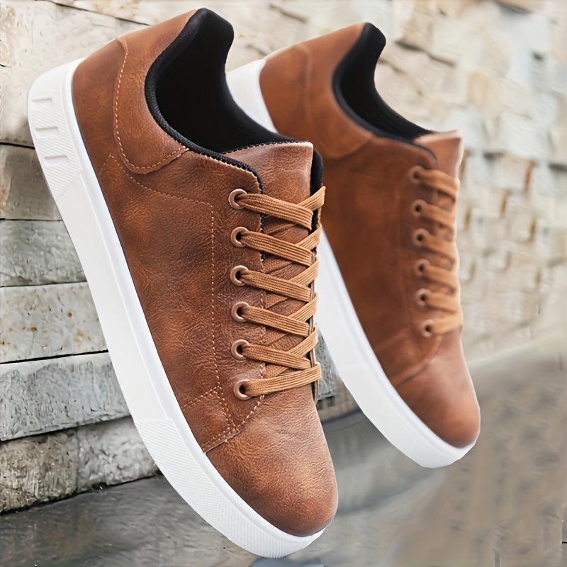 Rex | Herren Leder-Sneaker Low-Top Cupsole Casual