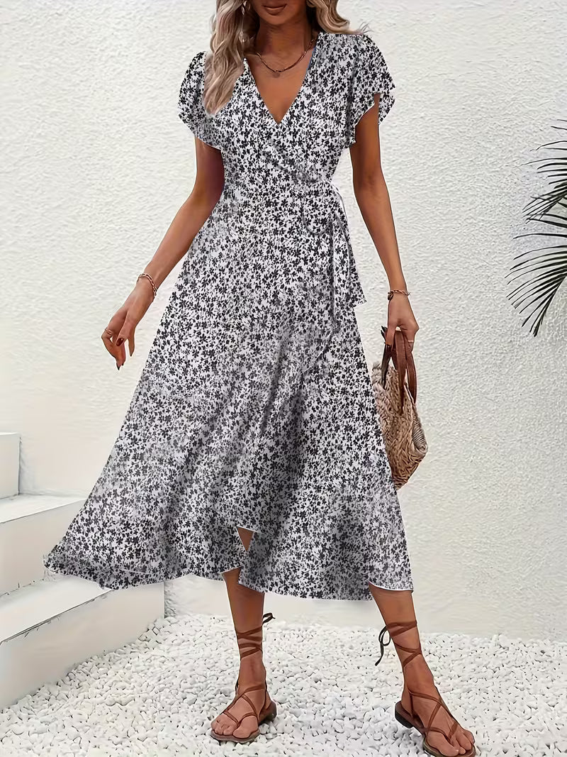 Elara | Fließendes, Bauch-umspielendes Wickelkleid