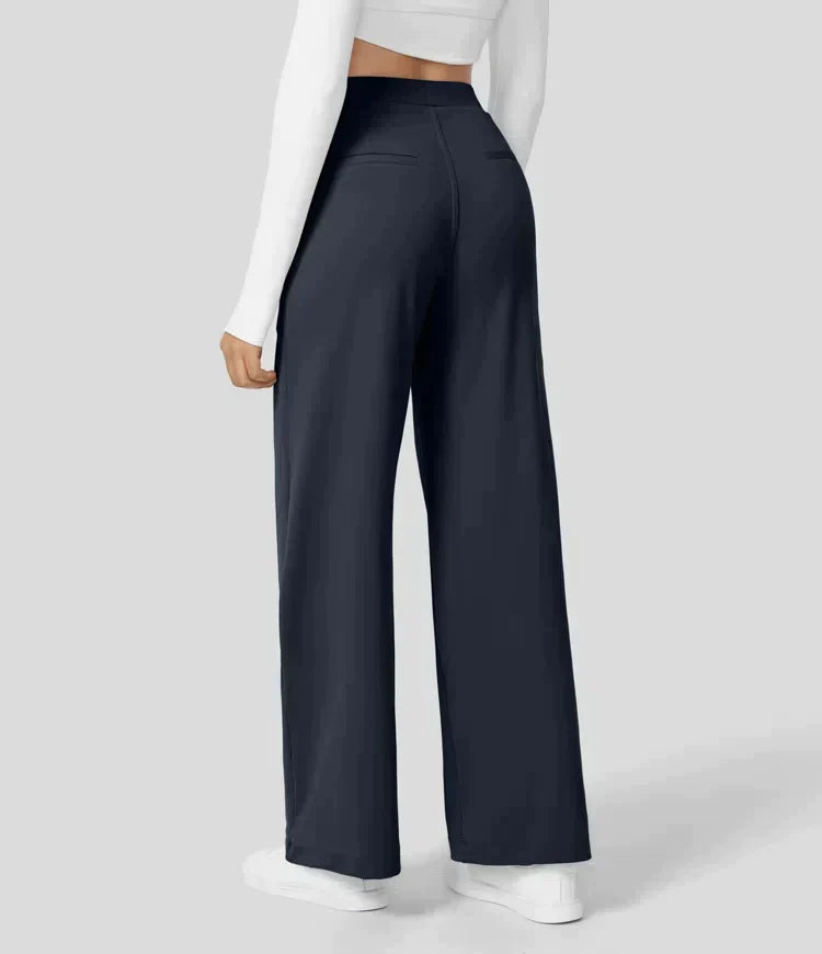 Sauzy | Hochtaillierte Stretch-Hose mit geradem Bein