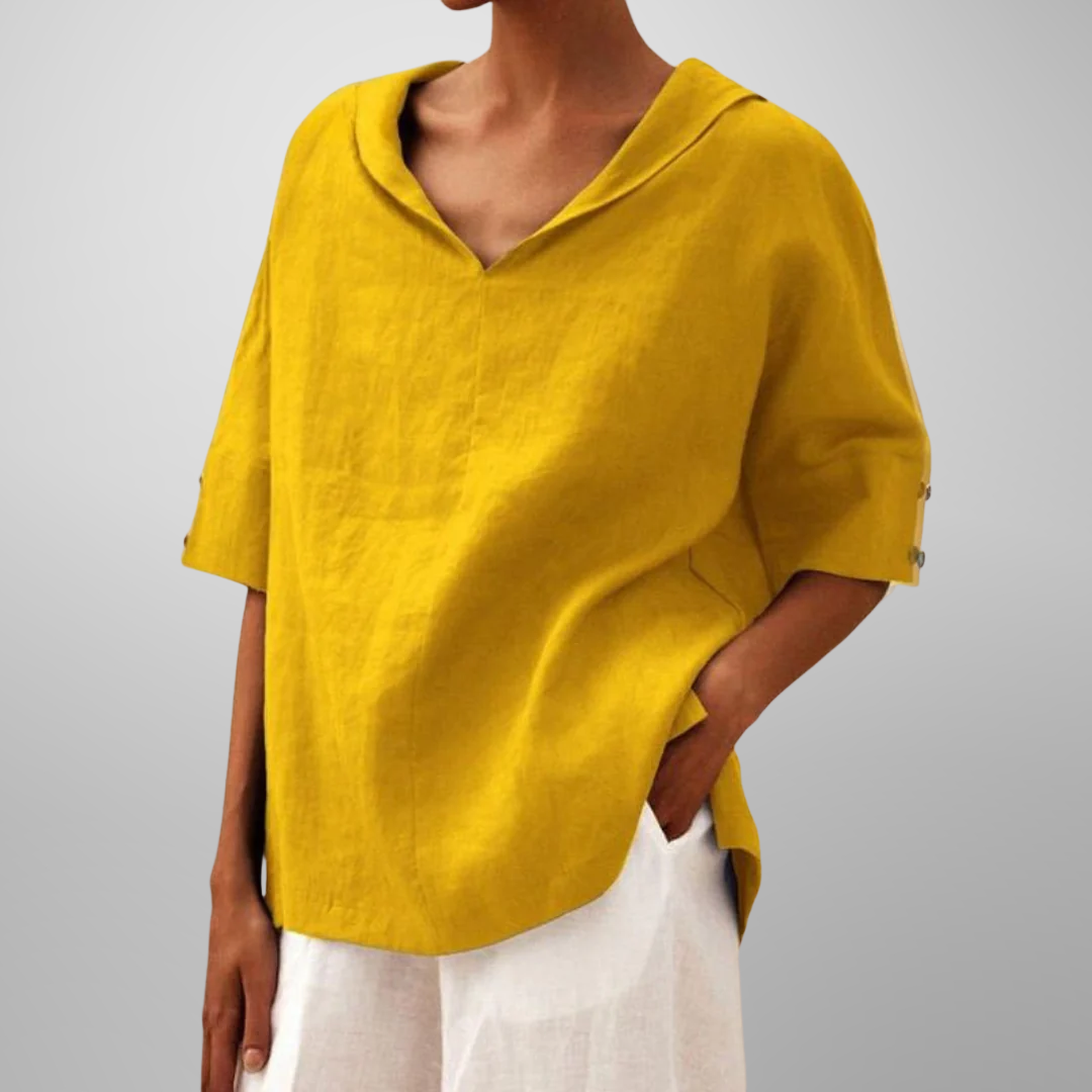 Alissa - Lässige, Locker Sitzende Bluse