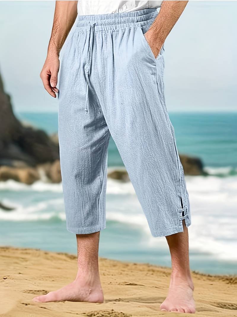 Eksteen - Lässige Leinenhose Mit Mehreren Taschen