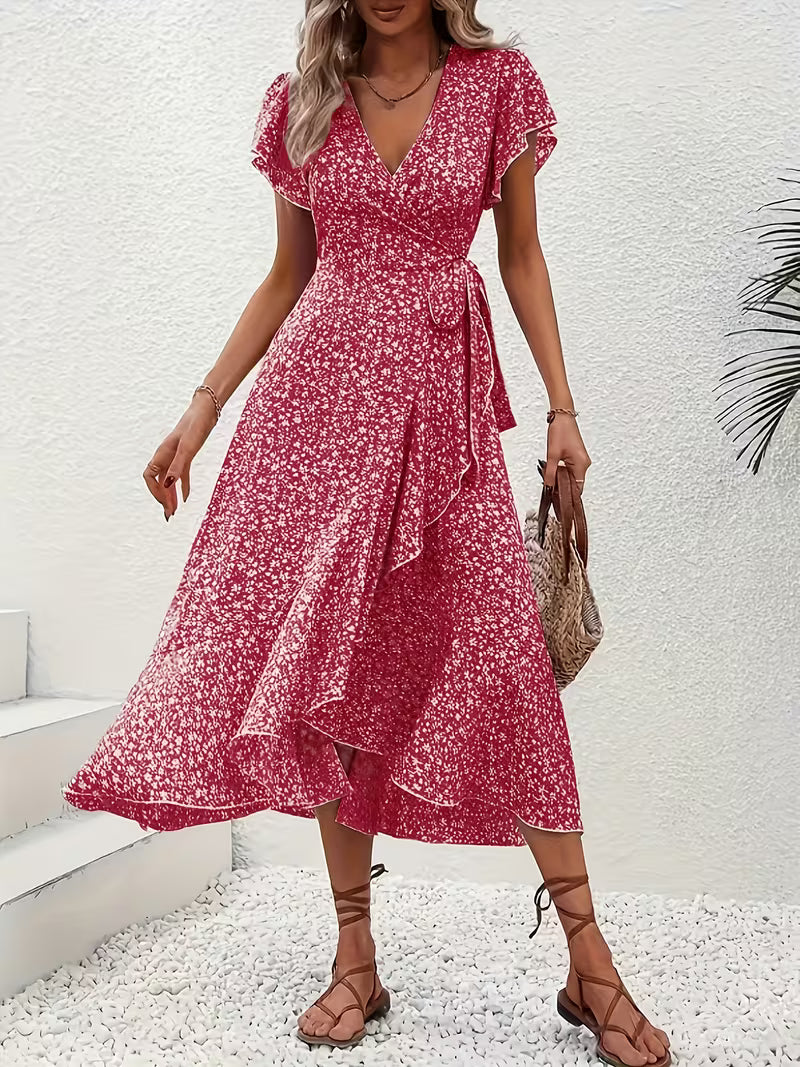Elara | Fließendes, Bauch-umspielendes Wickelkleid