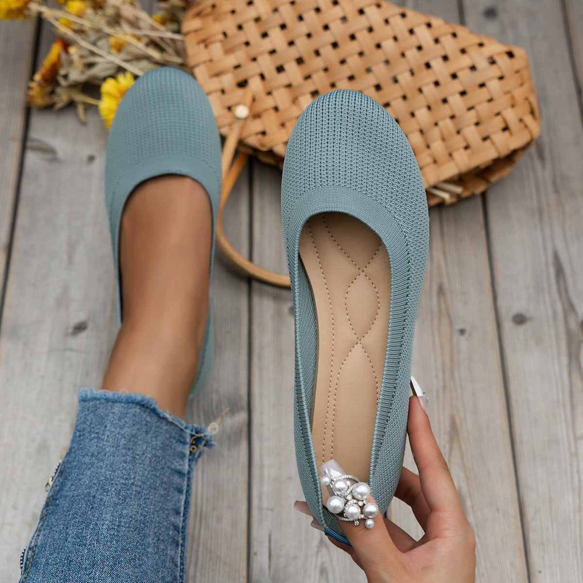 Orthopädische Damen-Ballerinas mit Komfortsohle & klassischem Design – Mia