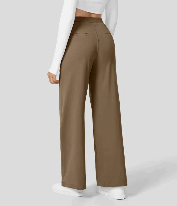 Sauzy | Hochtaillierte Stretch-Hose mit geradem Bein