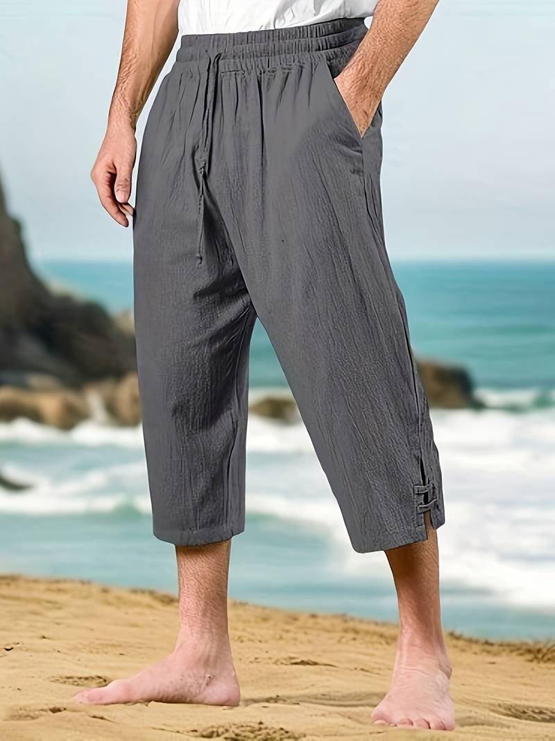 Eksteen - Lässige Leinenhose Mit Mehreren Taschen
