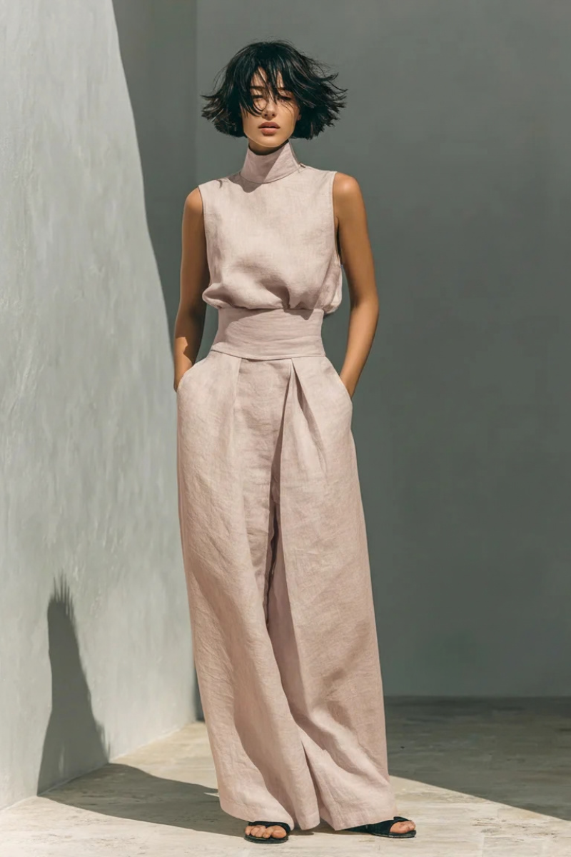 Livia | Elegantes Leinen Ensemble für den Sommer