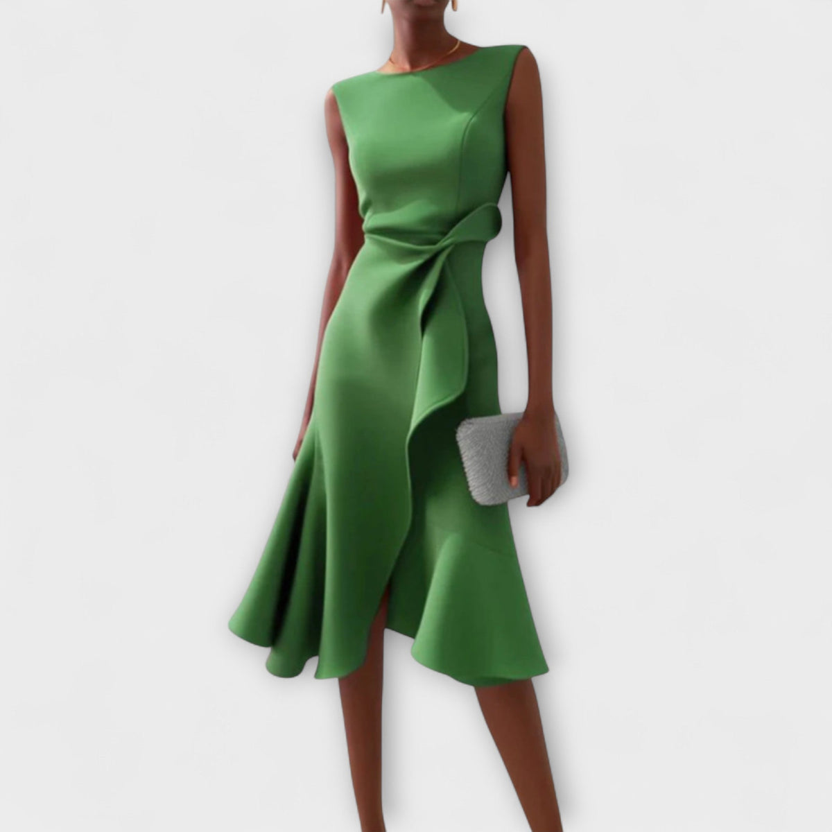 Elfriede | Damen Ärmelloses Midikleid Drapiert Asymmetrisch – Asymm. Midi Drapiert 2026