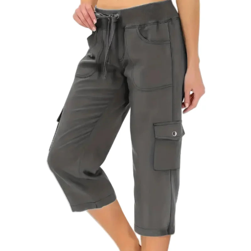 Mileni - Bequeme Caprihose Mit Hoher Taille Und Praktischen Taschen