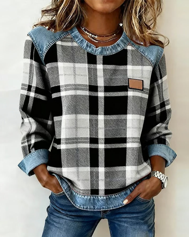 Célia – Sweatshirt „Patchwork Daring“