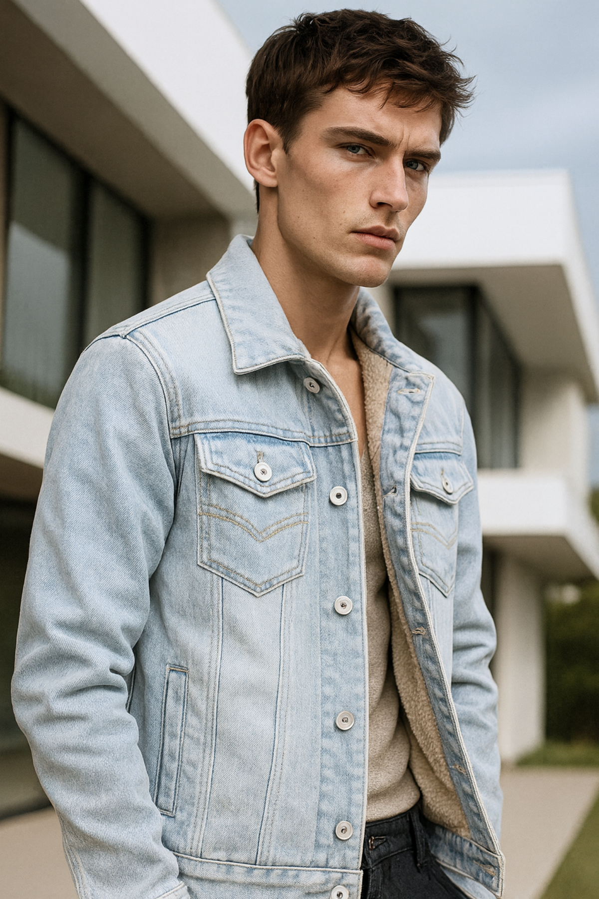 Tobias | Stylische Herren Jeansjacke im modernen Schnitt
