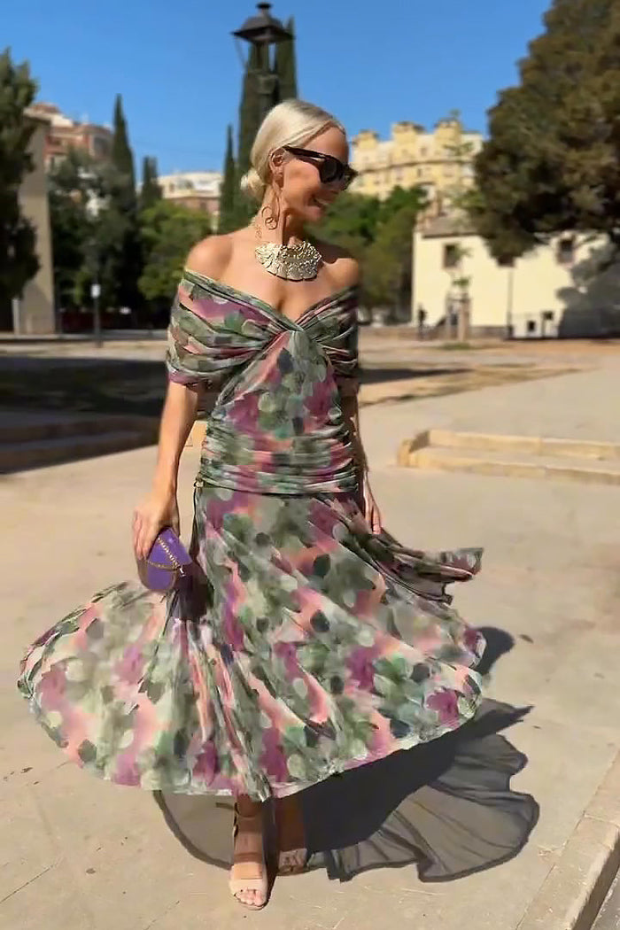 Nefeli – Elegantes Maxikleid Mit V-Ausschnitt Für Festliche Anlässe