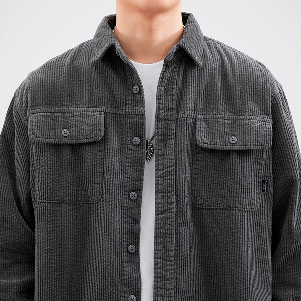Karl | Herren Redwood Corduroy Hemd mit feiner Linienführung