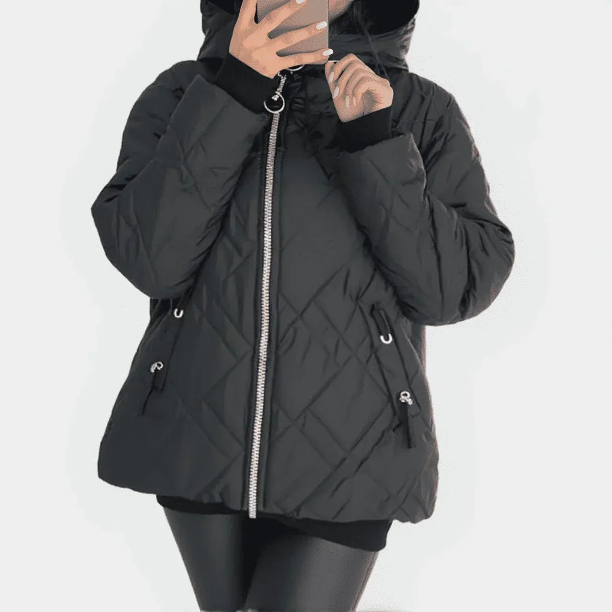 UrbanGlanz™ Thermojacke mit Hochwertiger Steppung und Hohem Kragen / Warmer Komfort mit Raffiniertem Design!