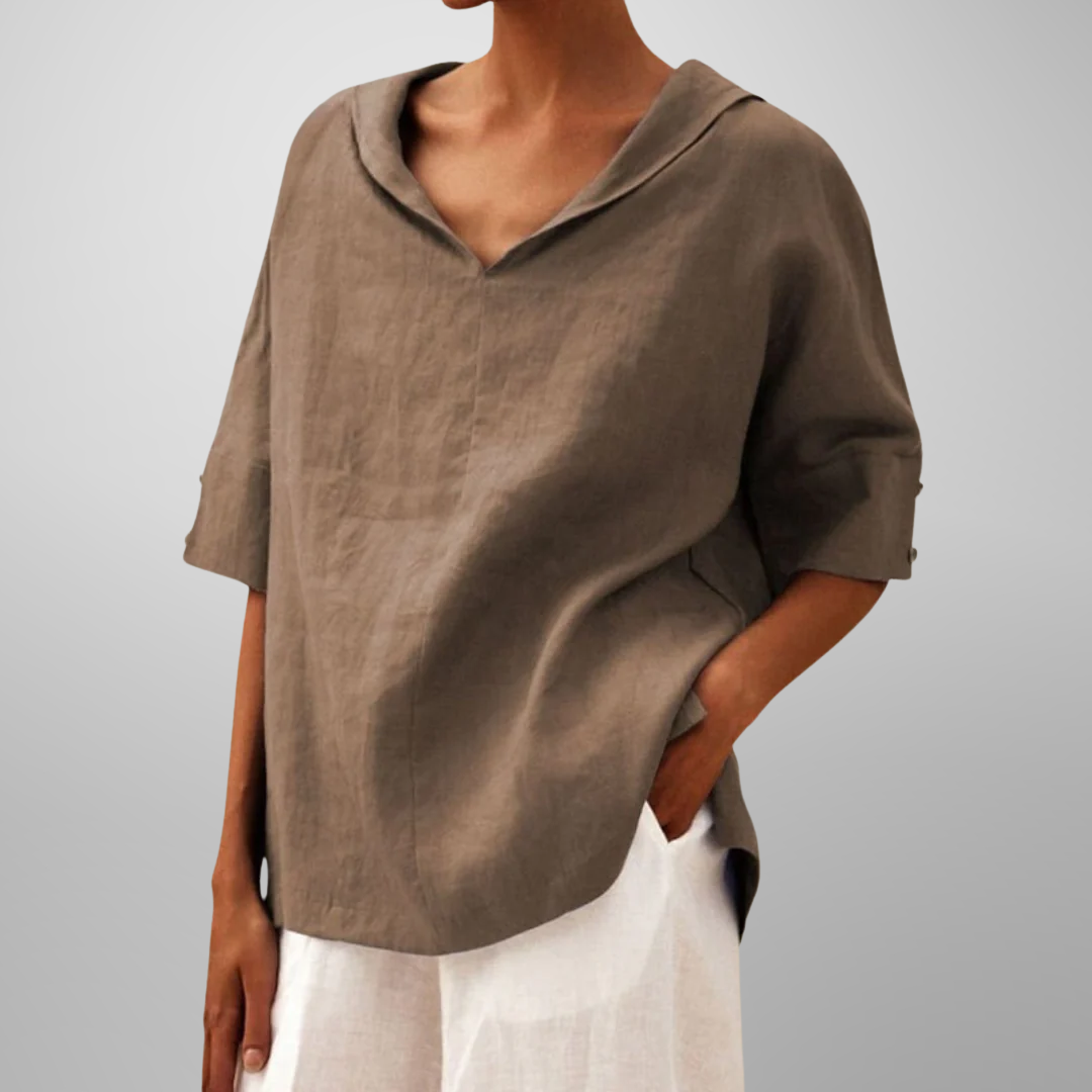 Alissa - Lässige, Locker Sitzende Bluse