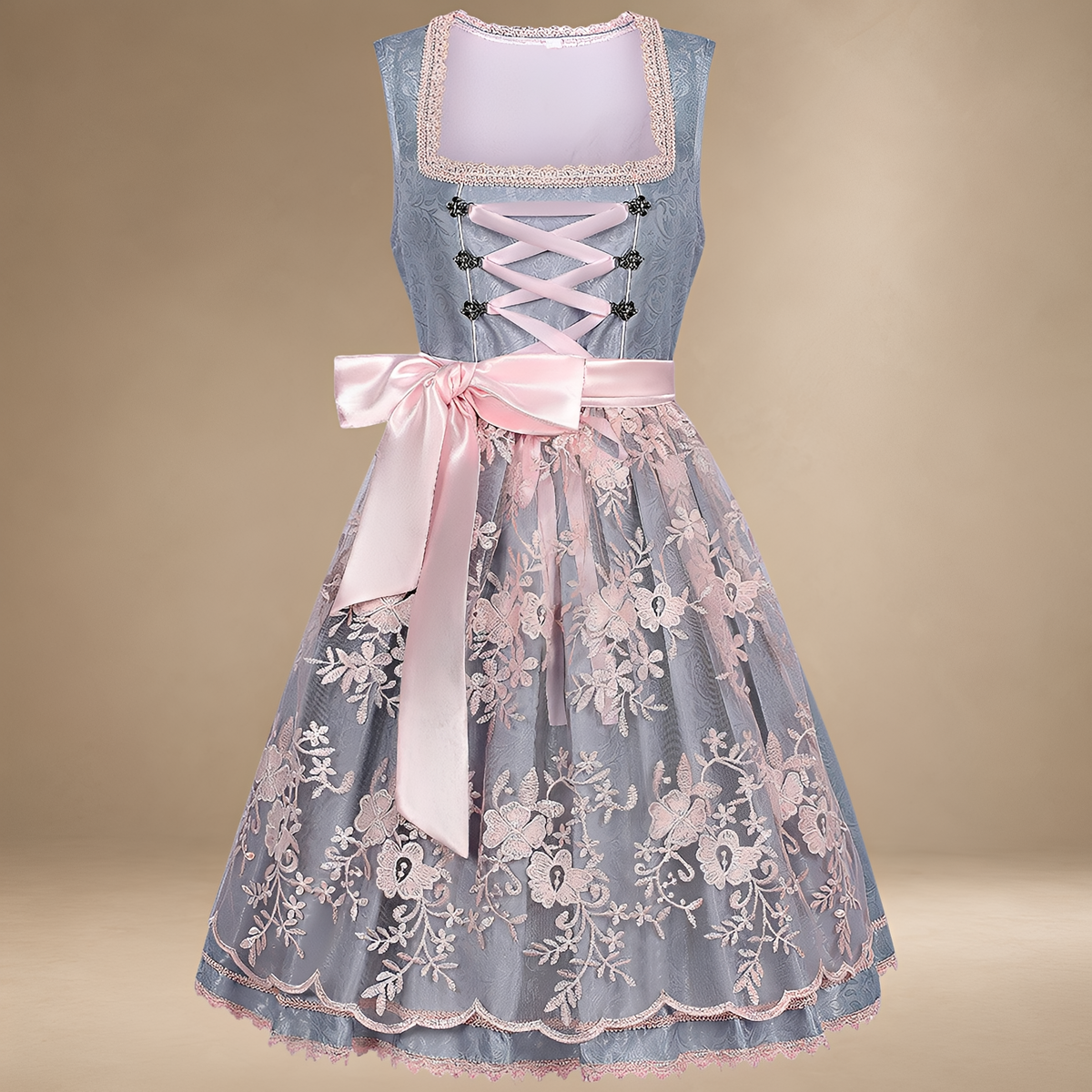 Sally - Modernes ärmelloses Oktoberfestkleid