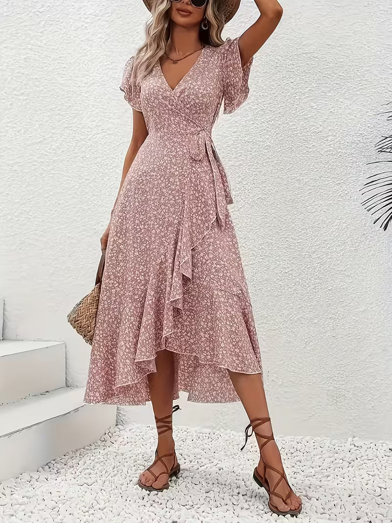 Elara | Fließendes, Bauch-umspielendes Wickelkleid