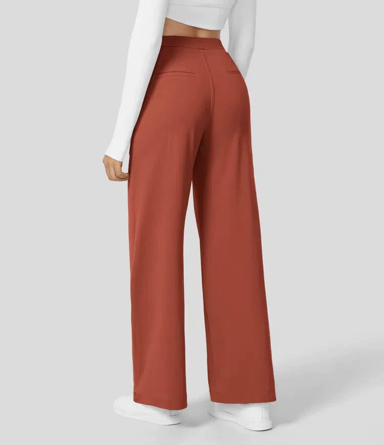 Sauzy | Hochtaillierte Stretch-Hose mit geradem Bein