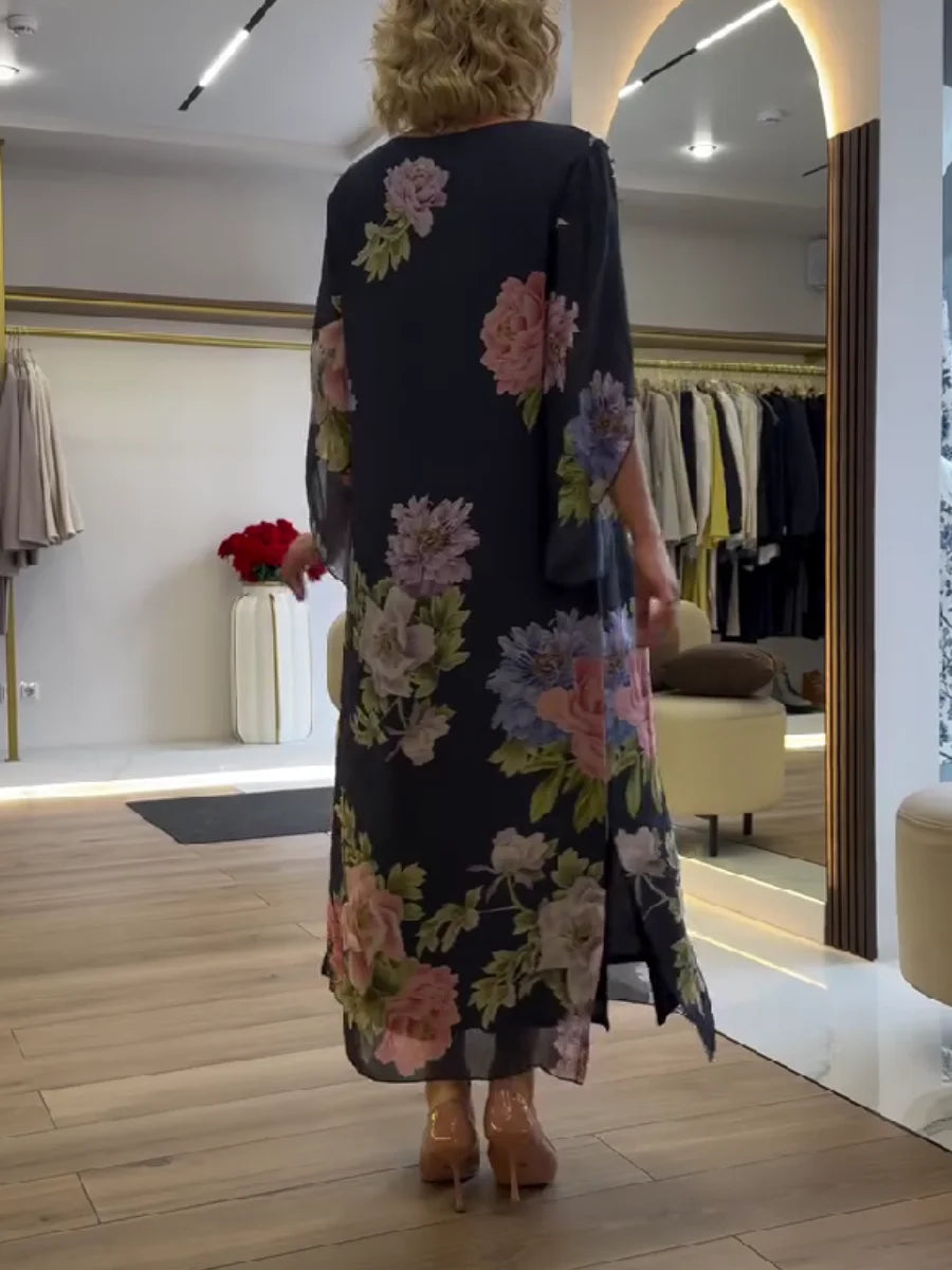 Yael – Maxikleid Mit Blumenmuster