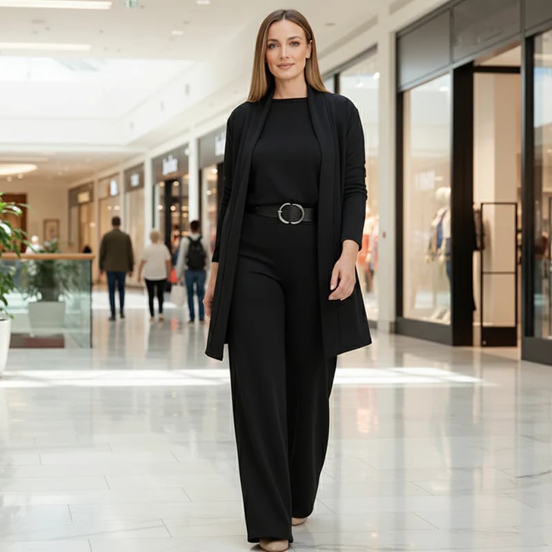 Bellagio | Dreiteiliges Set aus Cardigan, Top und Hose