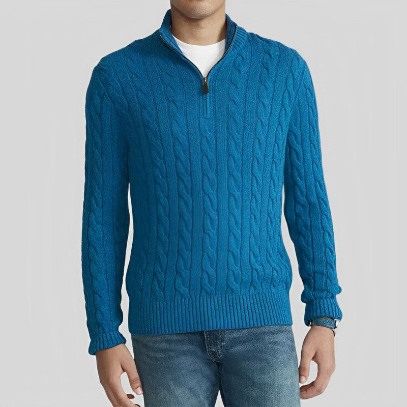 Herren-Pullover mit Rundhalsausschnitt - ACKLEY