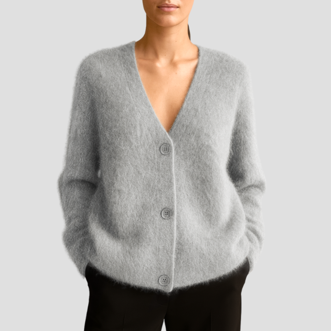 Weide | Gemütlicher Knopf-Cardigan