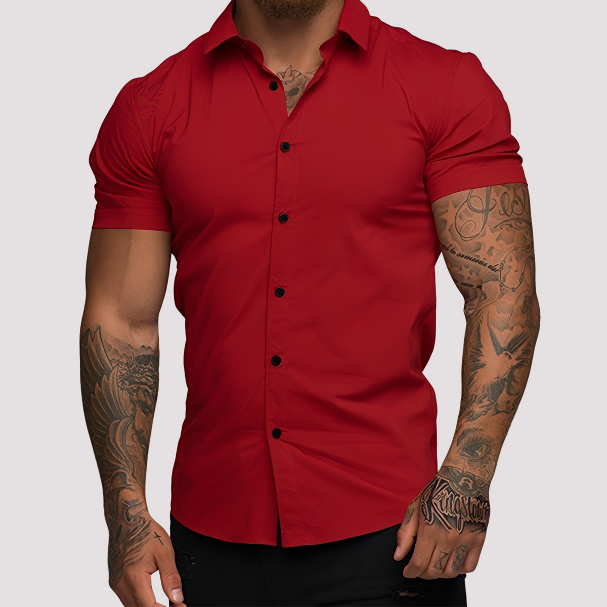 Oscar - Kurzärmeliges Hemd in Slim-Fit-Passform für Herren