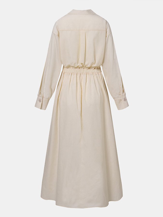 Priyanka – Elegantes Maxikleid Mit Langen Ärmeln