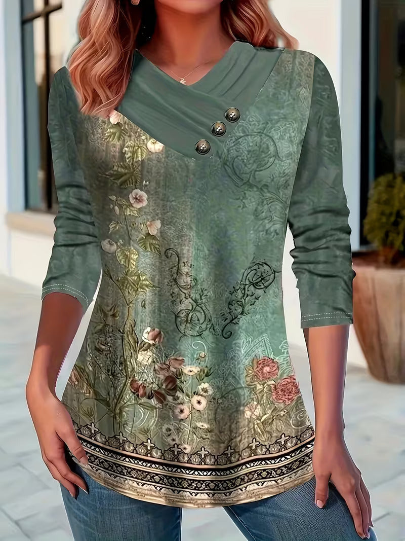 Dainora – Minikleid im Ethnischen Stil Mit Tatarischem Drucken