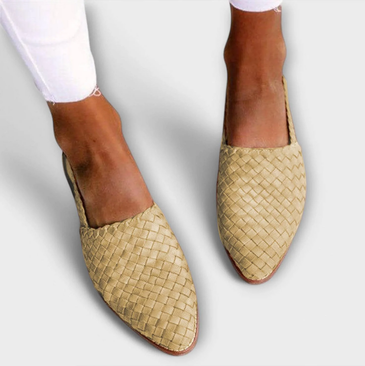 Jesselle - Gewebte Slingback-Ballerinas