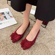 Silvie – Elegante Pumps Mit Schleife Und Niedrigem Blockabsatz