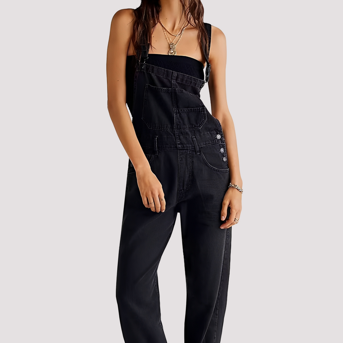 Sophie - Lässiger, locker sitzender Jeans-Jumpsuit für Damen
