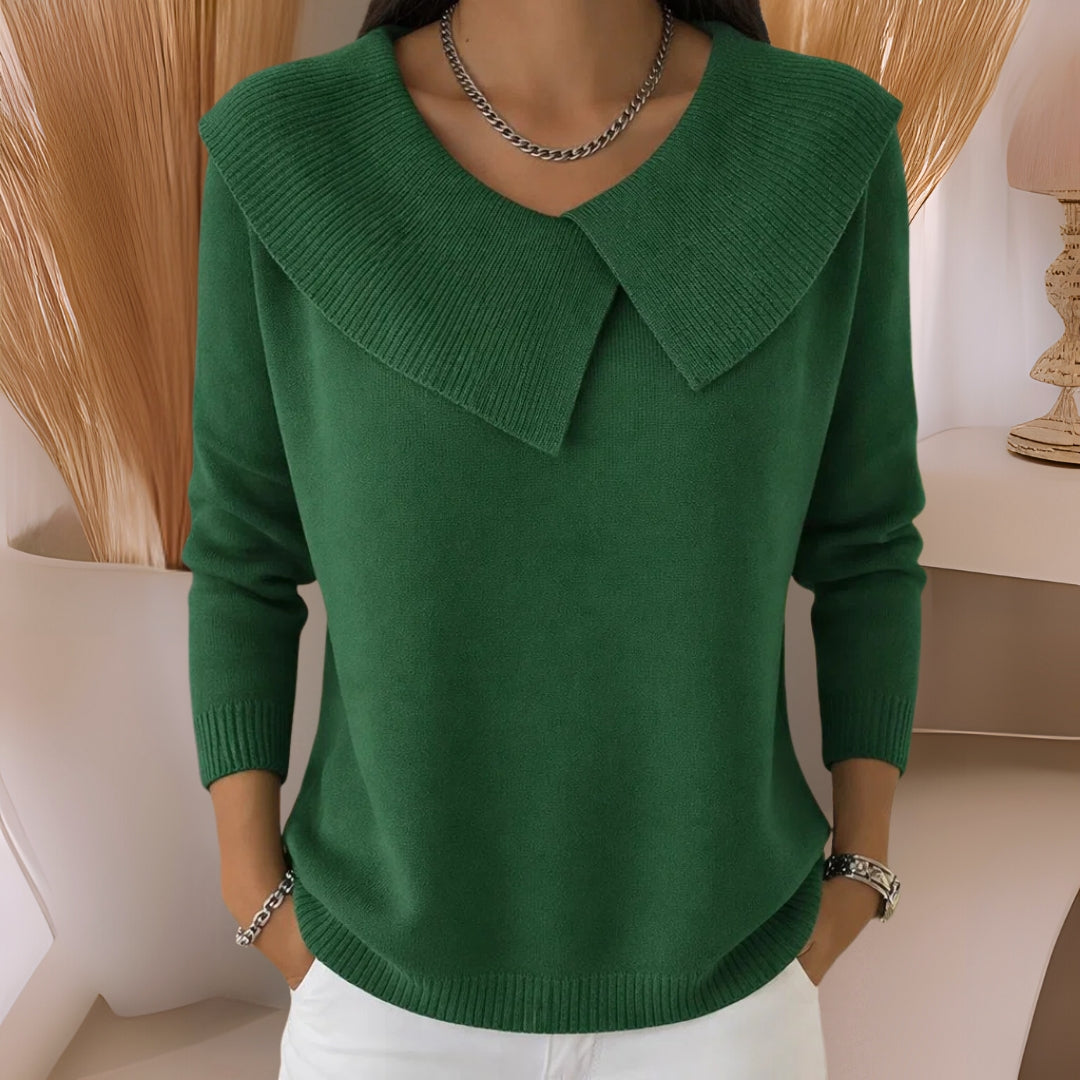 Jennifer™ | Strickpullover mit weichem Kragen