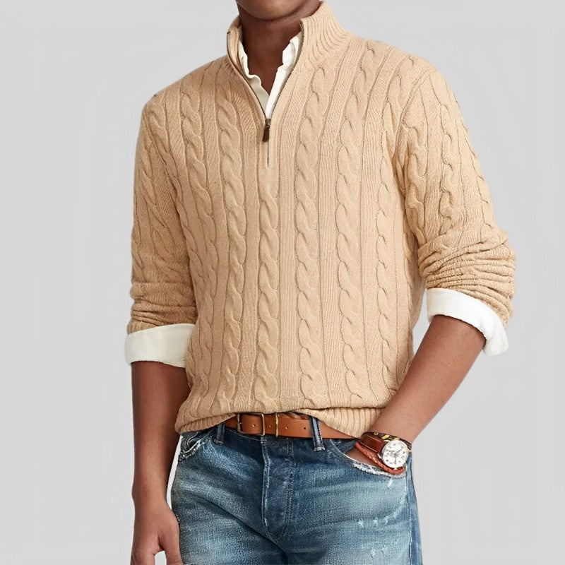 Herren-Pullover mit Rundhalsausschnitt - ACKLEY