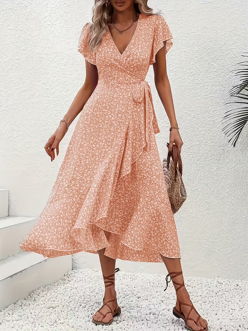 Elara | Fließendes, Bauch-umspielendes Wickelkleid