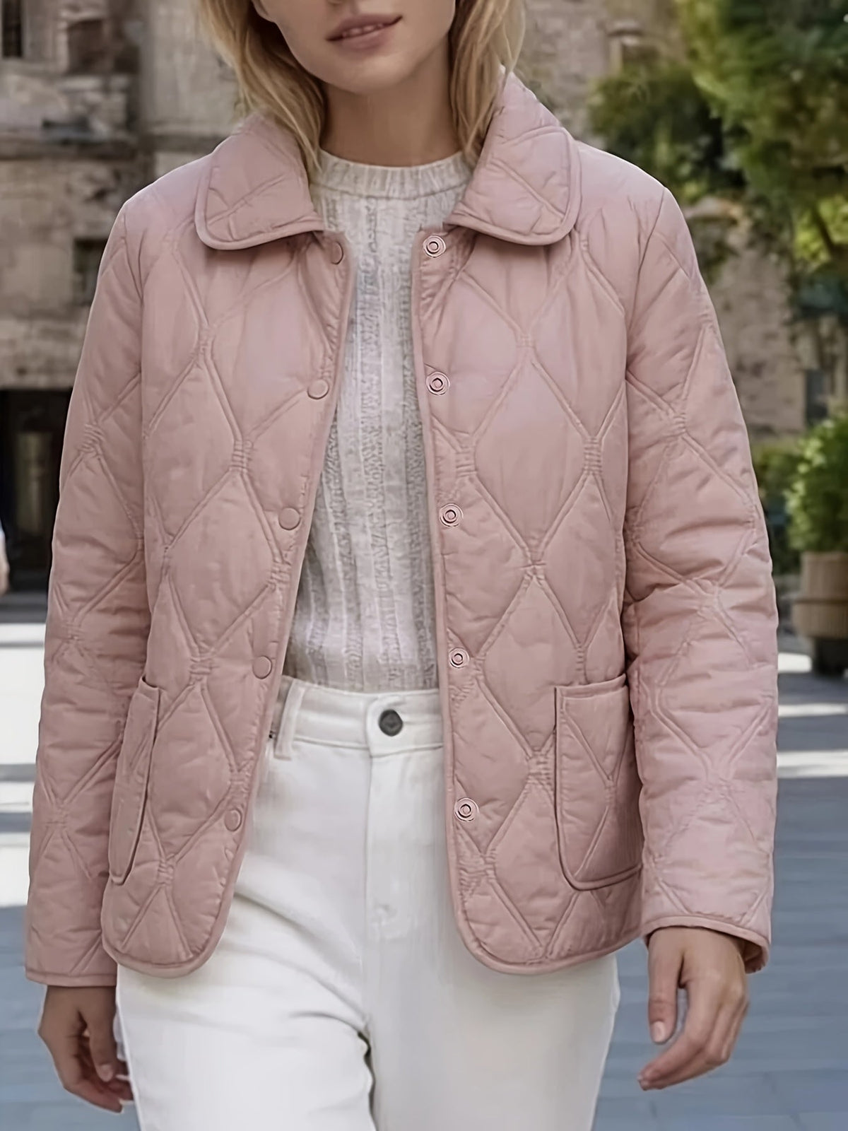 Laurelle - Elegante Und Schicke Locker Sitzende Wattierte Jacke
