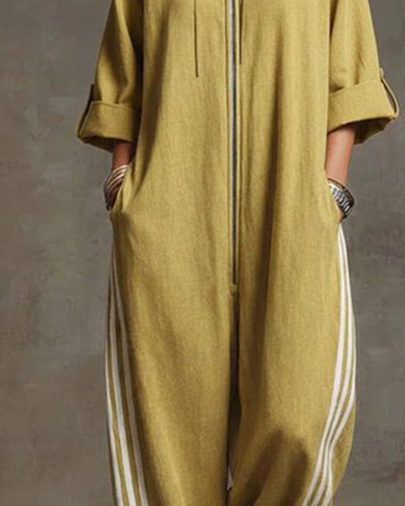 Lurelle - Jumpsuit mit Frontreißverschluss