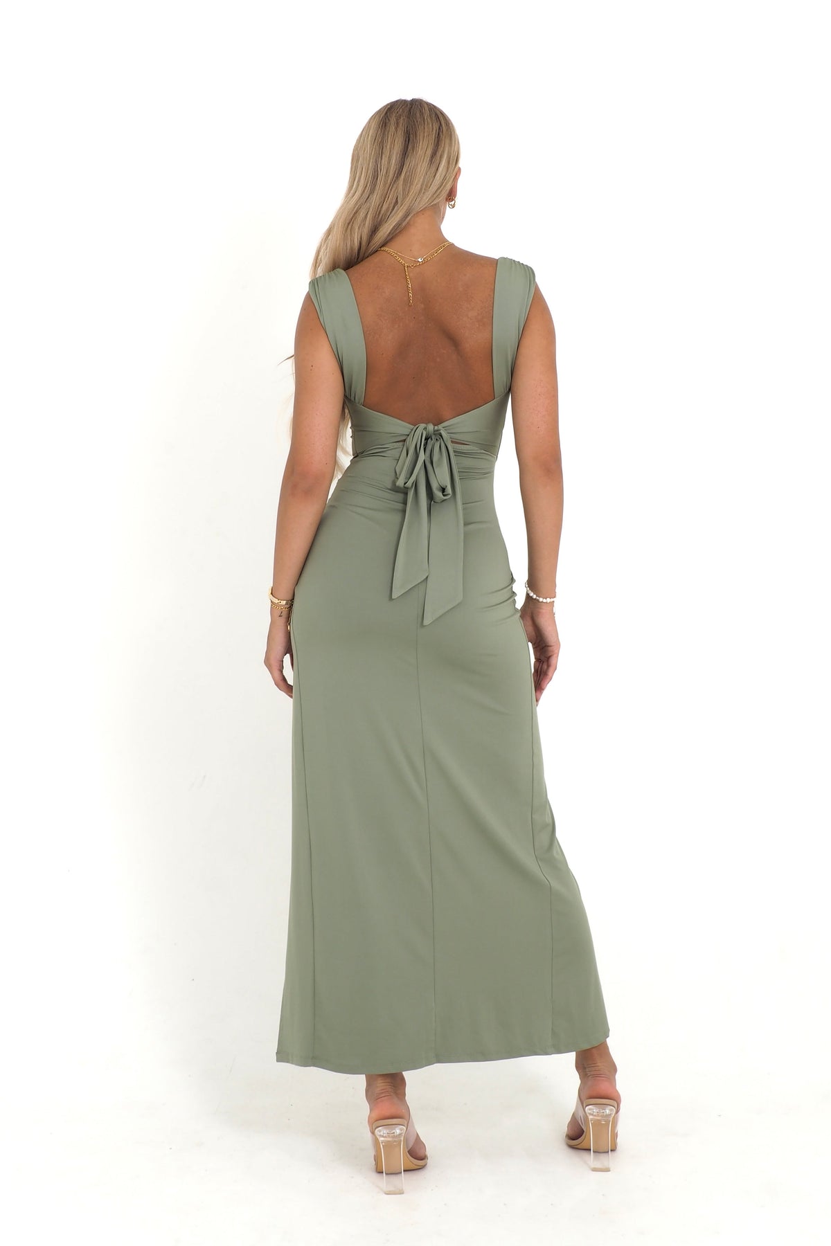Rania | Damen Maxikleid Figurformend Elegant Feminin