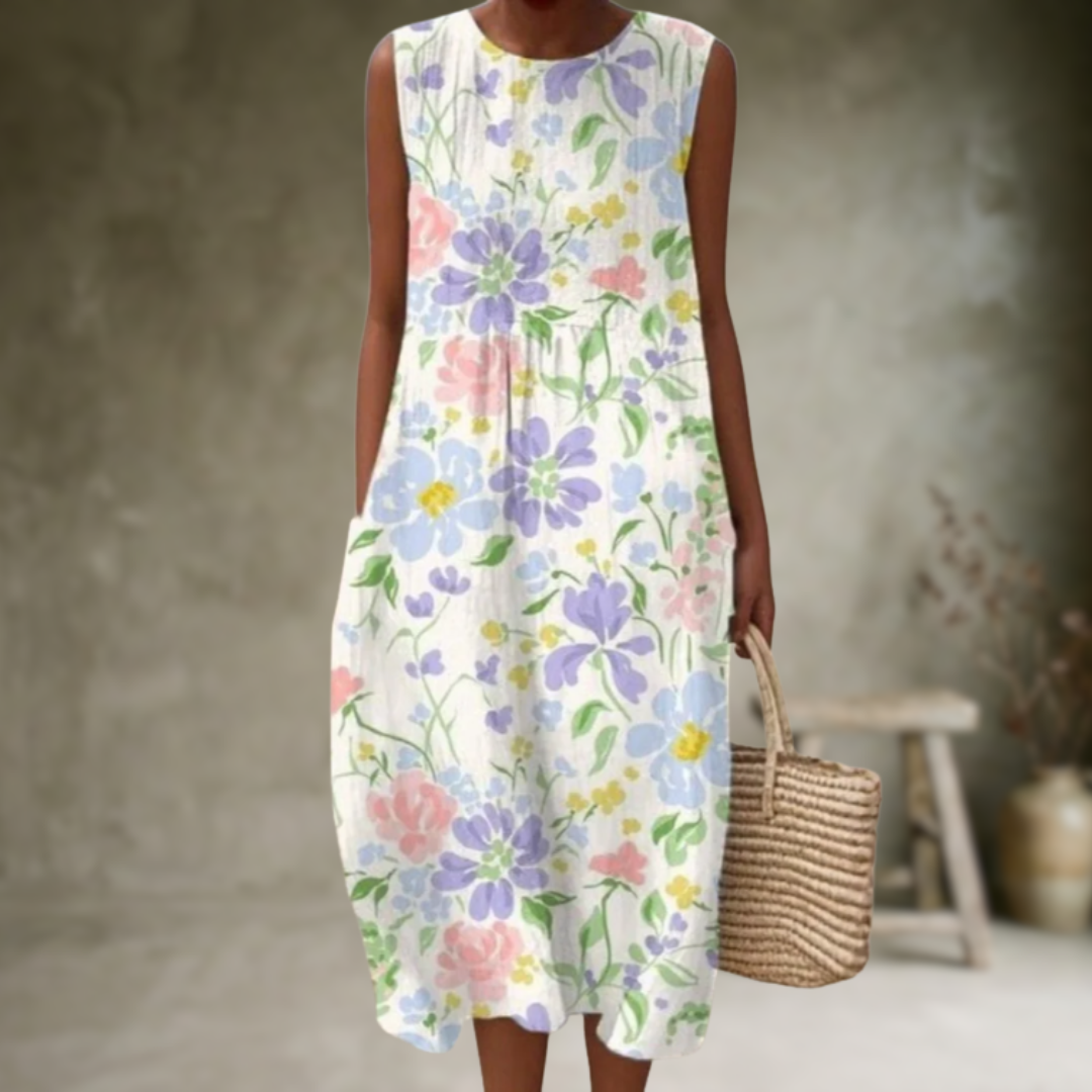 Natia – Ärmelloses Midi-Kleid Aus Baumwolle