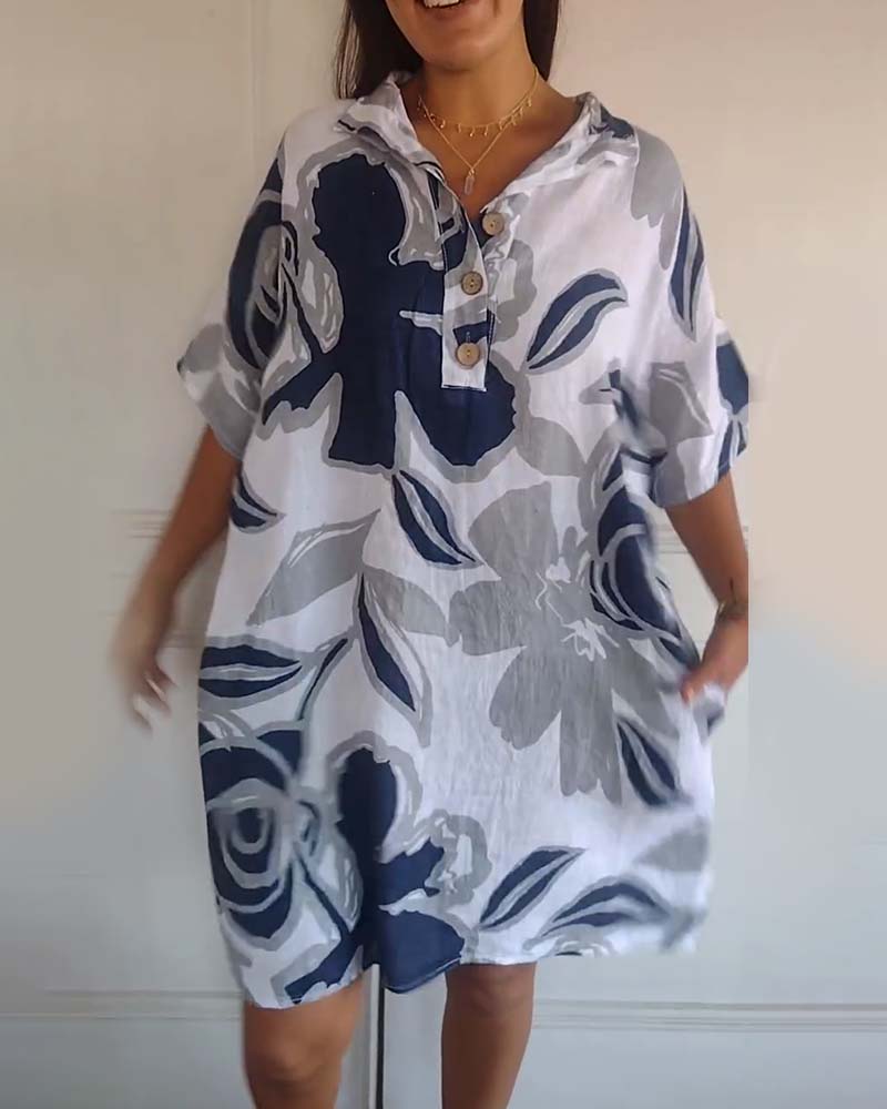 Bianca - Blumenhemdkleid