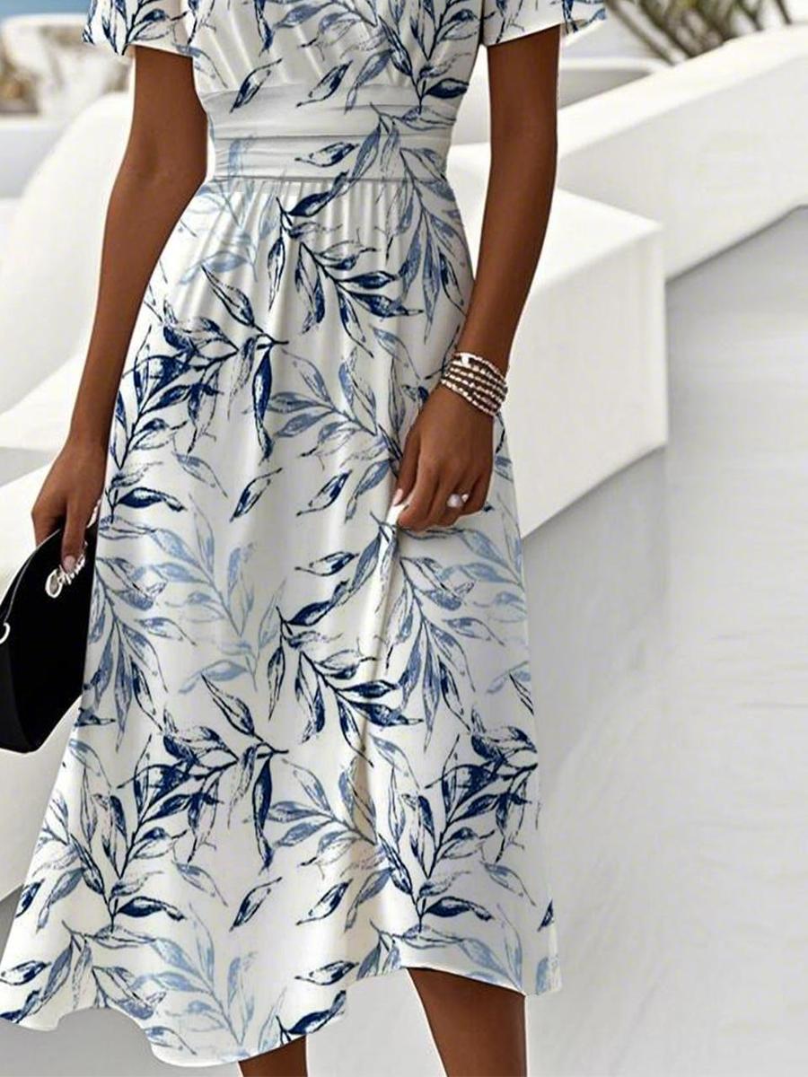 Lilibeth - Midi-Kleid mit Gartenbrise-Design