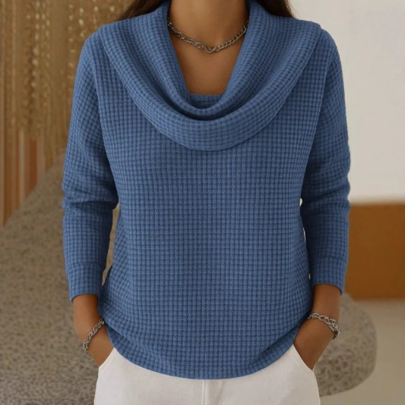 Danela – Eleganter Pullover Mit Wasserfallausschnitt
