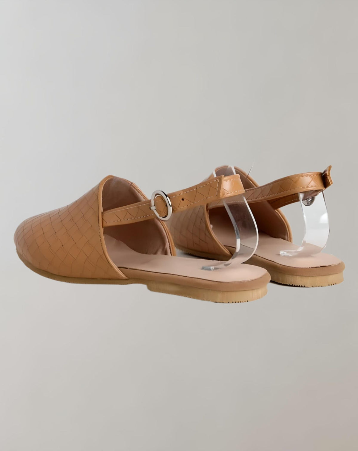 Lara | Flacher Halbschuh mit Flechtstruktur