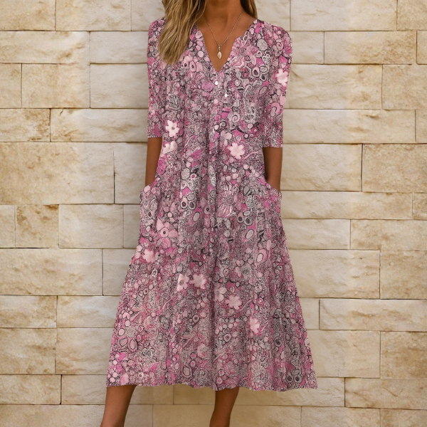 Lirenne - Soft-Touch-Midikleid