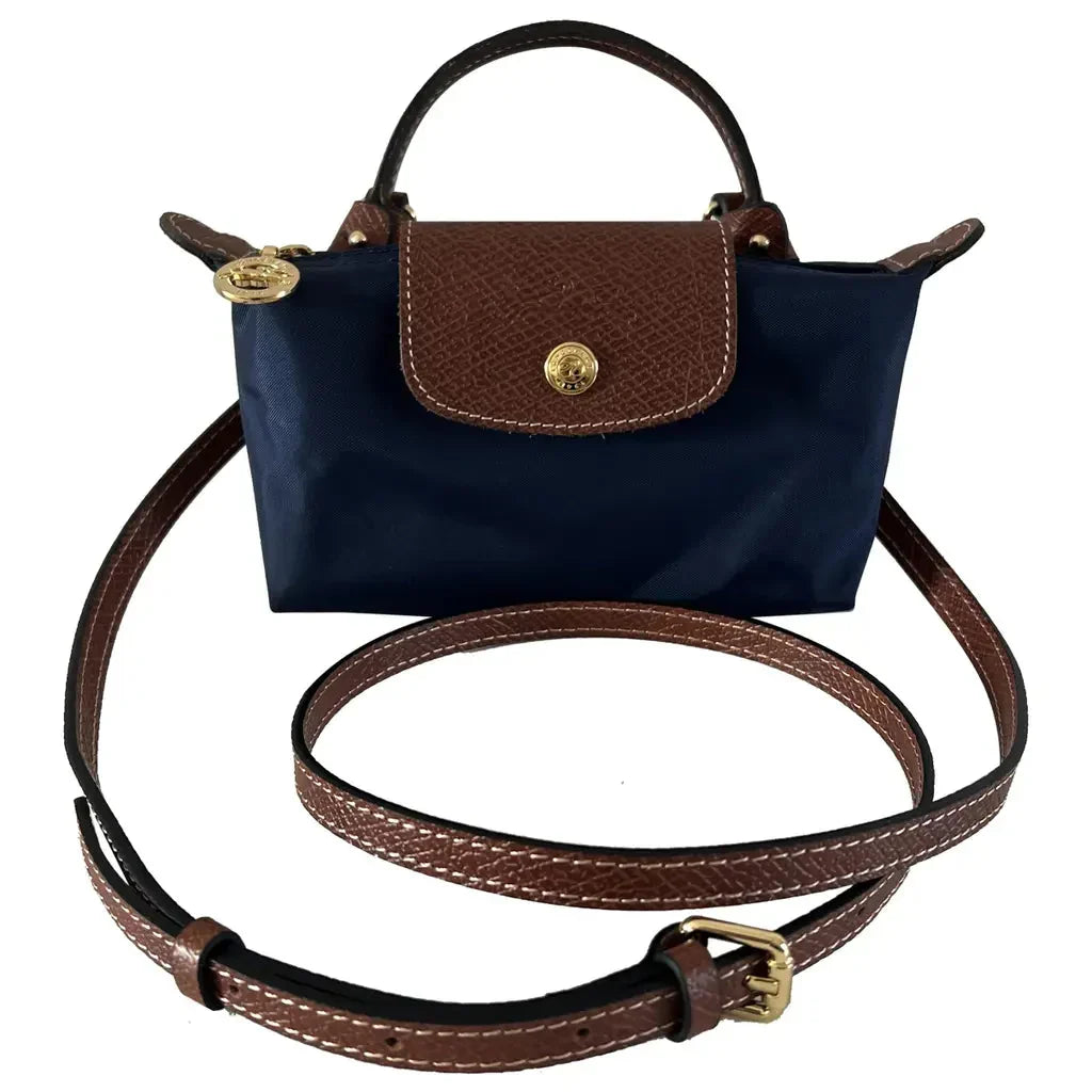 Damen Mini Crossbody Tasche aus Leder mit verstellbarem Trageriemen