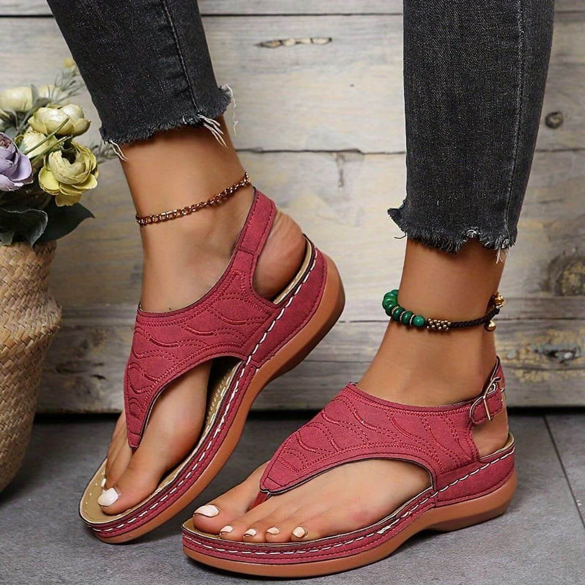 Bibiana | Damen Orthopädische Sandalen Bequem Sommer