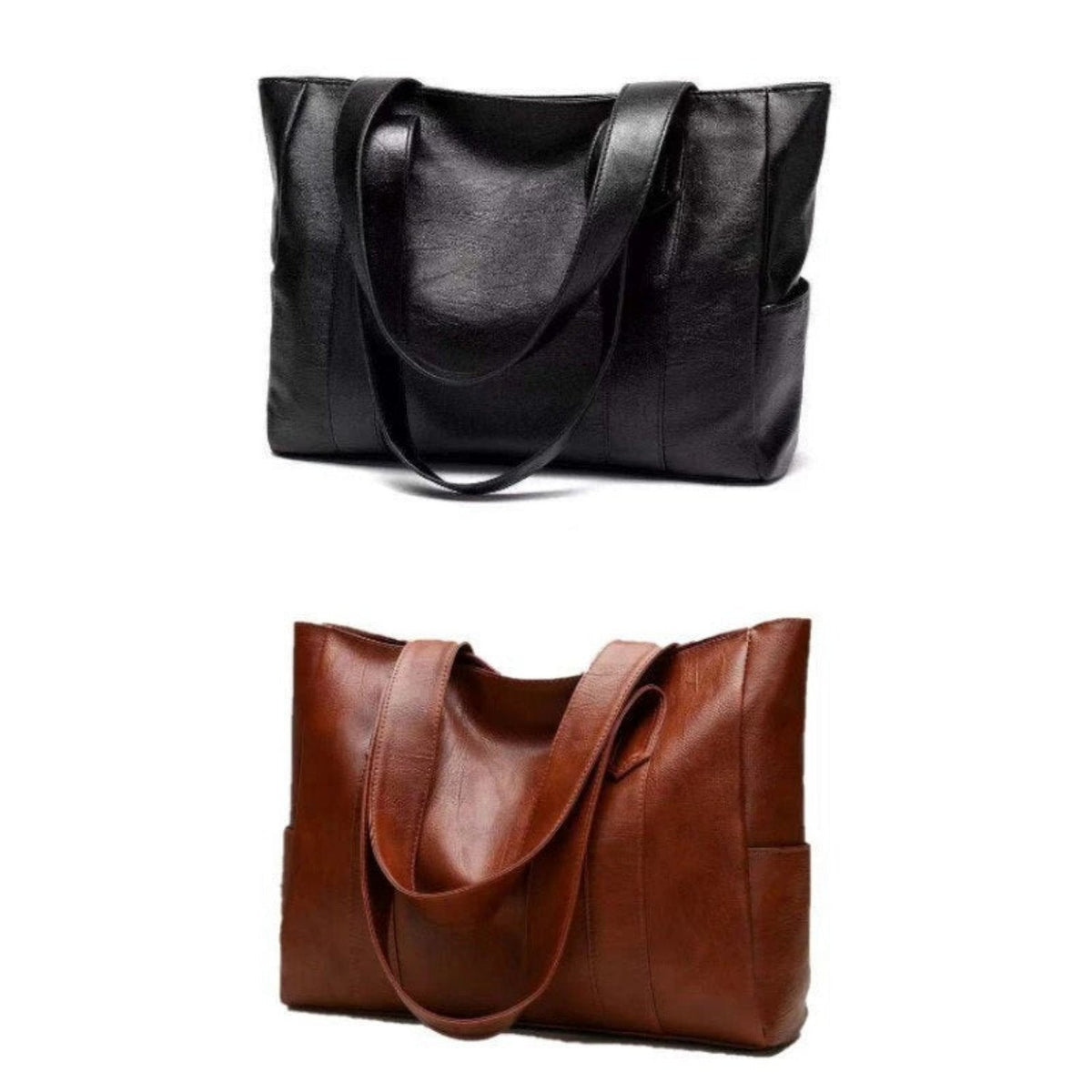 Luxuriöse Lederschultertasche