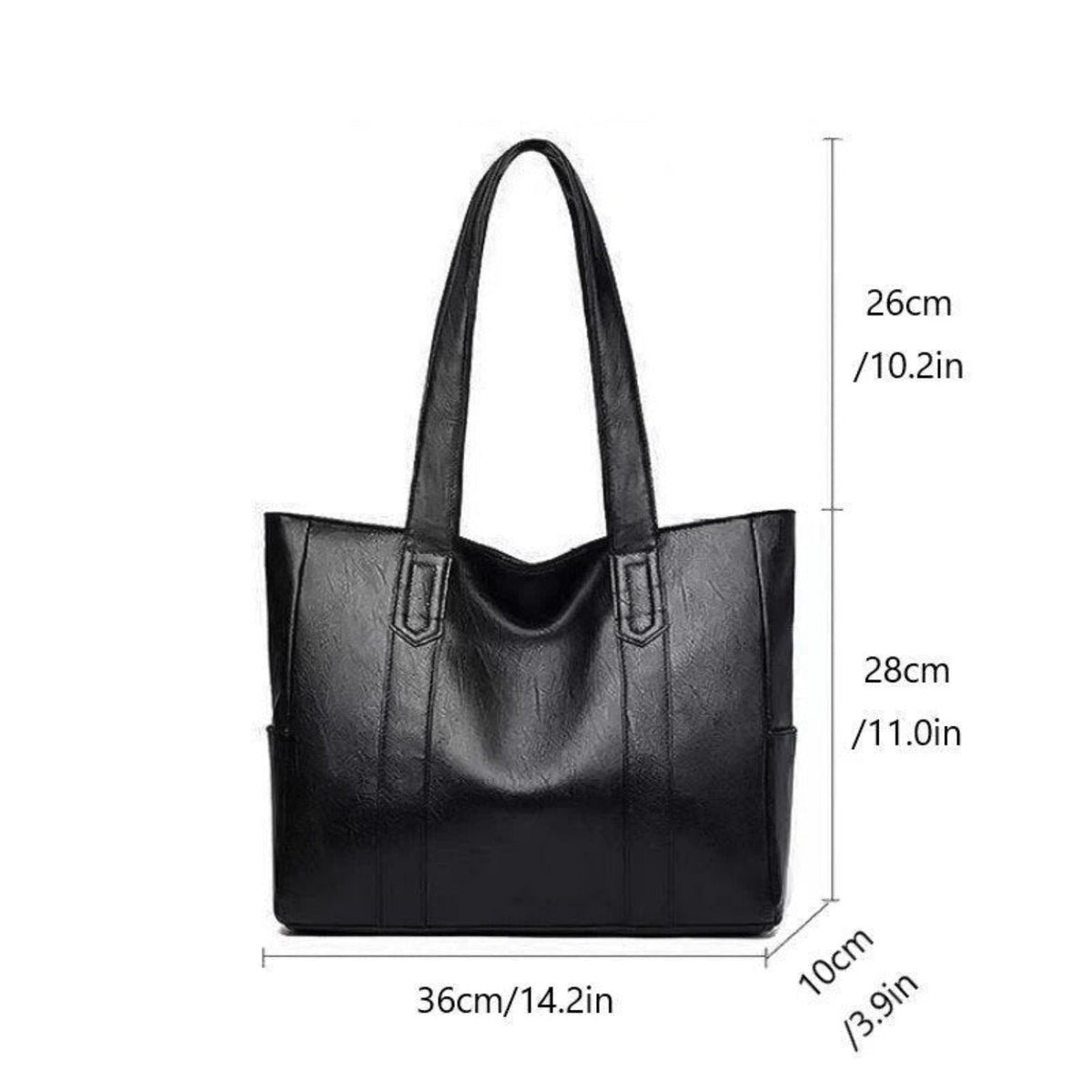 Luxuriöse Lederschultertasche